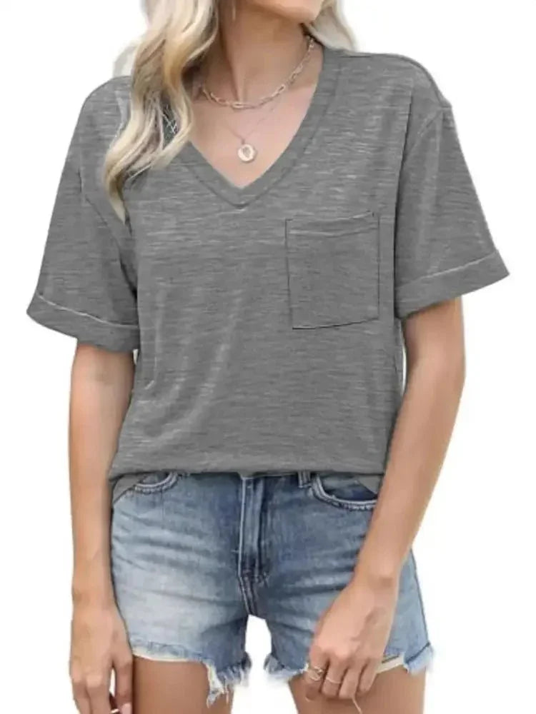 V - Neck Pocket T-Shirt - Update AvenueT-ShirtsTrendsi1001005586403581001005586403589bd426e372834c2d915341665c072e92 - Max - OriginGray