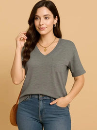V - Neck Pocket T-Shirt - Update AvenueT-ShirtsTrendsi1001005586403581001005586403589fa8ad02 - a0b7 - 40d3 - aff5 - 905ac92d313c - Max - OriginGray