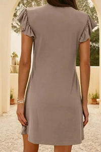 V - Neck Ruffled Cap Sleeve Dress - Update AvenueEffortless Elegance: DressesTrendsi100100447912140100100447912140c2e6bd58 - 006d - 4540 - 8ae2 - e0f18df7cf9a - Max - OriginMocha