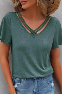 V - Neck Short Sleeve T-Shirt - Update AvenueT-ShirtsTrendsi10010015043421010010015043421045e6565d - bff4 - 4ed2 - 874e - defe2de0f116 - Max - OriginTurquoise