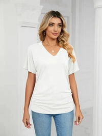 V - Neck Short Sleeve T-Shirt - Update AvenueT-ShirtsTrendsi1001001649210331001001649210332e9edd24 - 2f3e - 4d70 - bc1f - 260a28b39ac1 - Max - OriginWhite