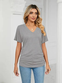 V - Neck Short Sleeve T-Shirt - Update AvenueT-ShirtsTrendsi100100164921169100100164921169c121fe3b - 0879 - 465f - a813 - ca2d8156183b - Max - OriginGray