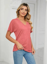 V - Neck Short Sleeve T-Shirt - Update AvenueT-ShirtsTrendsi100100164921666100100164921666adfd9a7d - 37da - 470c - 8337 - acbb52a006f4 - Max - OriginBurnt Coral