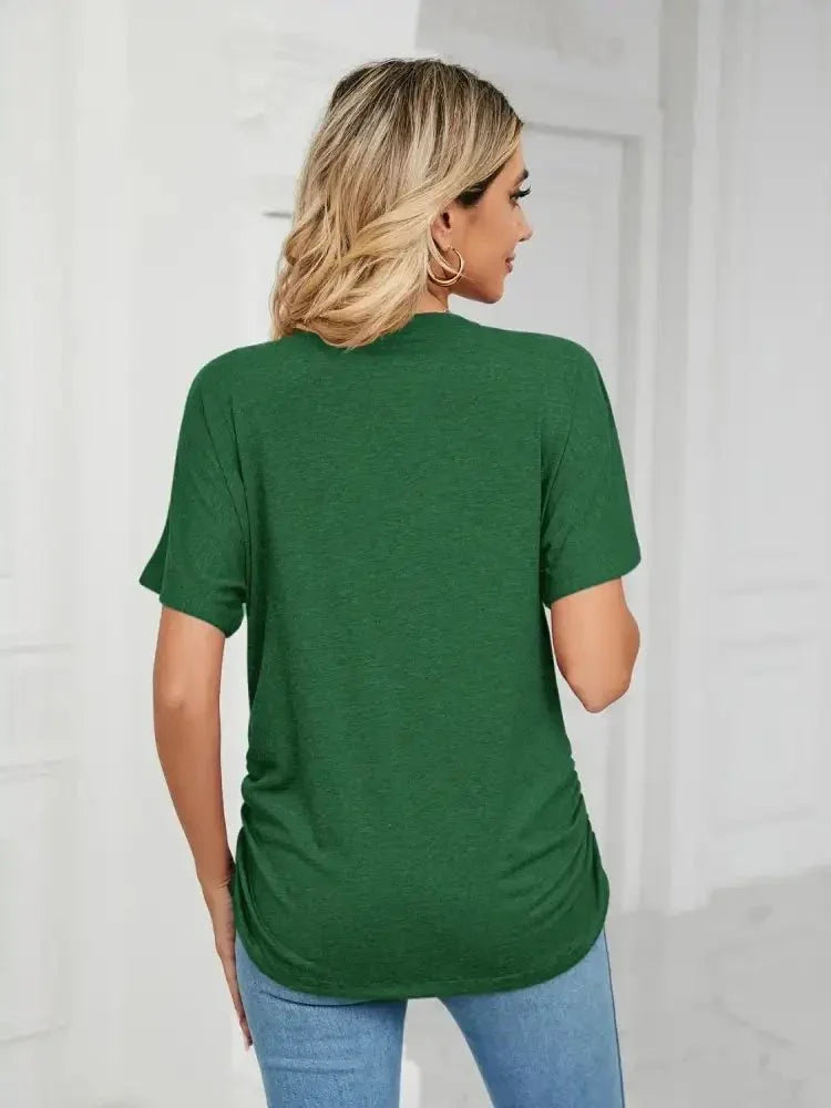 V - Neck Short Sleeve T-Shirt - Update AvenueT-ShirtsTrendsi100100164922163100100164922163abc3c1e6 - bae8 - 4b39 - b8b6 - 8bd22596ae12 - Max - OriginDark Green