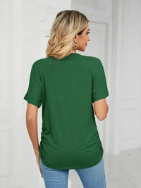 V - Neck Short Sleeve T-Shirt - Update AvenueT-ShirtsTrendsi100100164922163100100164922163abc3c1e6 - bae8 - 4b39 - b8b6 - 8bd22596ae12 - Max - OriginDark Green