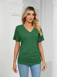 V - Neck Short Sleeve T-Shirt - Update AvenueT-ShirtsTrendsi100100164922163100100164922163b14645a8 - 8af6 - 4dff - b1d8 - 8288b8c7e0e9 - Max - OriginDark Green
