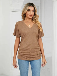V - Neck Short Sleeve T-Shirt - Update AvenueT-ShirtsTrendsi1001001649226961001001649226960f488dda - d148 - 483d - 9710 - 4910d72f40d9 - Max - OriginTaupe