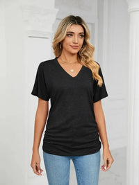 V - Neck Short Sleeve T-Shirt - Update AvenueT-ShirtsTrendsi100100164926472100100164926472f9b4ed5f - 021c - 41d7 - a912 - 787a1804c645 - Max - OriginBlack