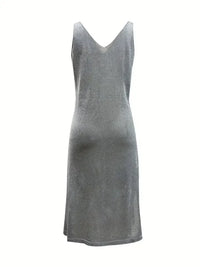 V - Neck Sleeveless Midi Dress - Update AvenueCasual DressesTrendsi100100681207798100100681207798V - Neck Sleeveless Midi DressGrey