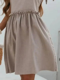 V - Neck Tie Shoulder Mini Dress - Update AvenueTrendsi100100105873447100100105873447dbe2f861 - 774e - 4a3c - 9912 - 4475ca2d6513 - Max - OriginKhaki