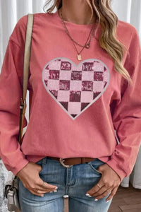 Valentine’s Day Sequin Checkered Heart Long Sleeve Sweatshirt - Update AvenueTrendsi1001003402912851001003402912854deb16d8 - e809 - 48a6 - 8817 - 2cc04aa1f38c - MaxStrawberry