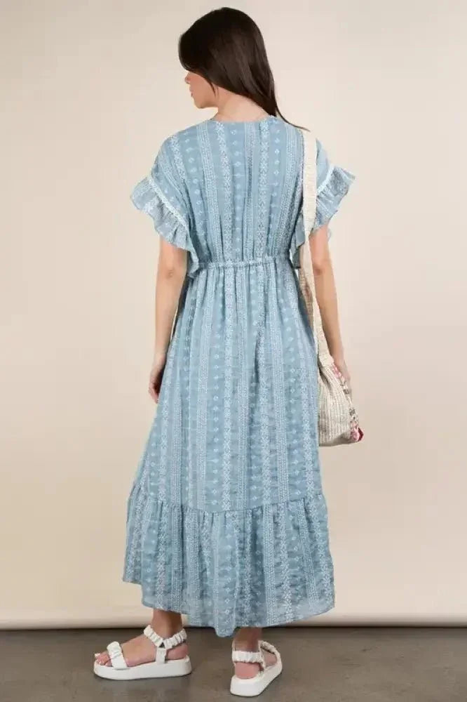 VERY J Embroidered Boho Ruffled Midi Dress - Update AvenueEffortless Elegance: DressesTrendsi1001009537813151001009537813151c98b4497a4d4c7097fe9efd18045ccc - Max - OriginBlue