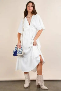 VERY J Mineral Washed Elastic Neck Detail Midi Dress - Update AvenueEffortless Elegance: DressesTrendsi100100572581449100100572581449331994bc402c4046a21e6a15209552e9 - Max - OriginWhite
