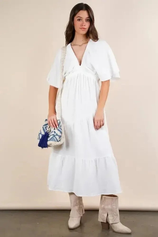 VERY J Mineral Washed Elastic Neck Detail Midi Dress - Update AvenueEffortless Elegance: DressesTrendsi100100572581449100100572581449b83668e3d38f41a694a528e3dc65f278 - Max - OriginWhite