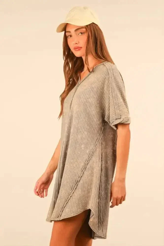 VERY J Plus Size Mineral Washed Ribbed Knit Mini Dress - Update AvenueEffortless Elegance: DressesTrendsi10010070560109010010070560109077377e3388e342cfbaec704dd3f4ce2e - Max - OriginDenim