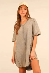 VERY J Plus Size Mineral Washed Ribbed Knit Mini Dress - Update AvenueEffortless Elegance: DressesTrendsi100100705601090100100705601090b3290a7fad134a2cb1952bd1441464bf - Max - OriginDenim
