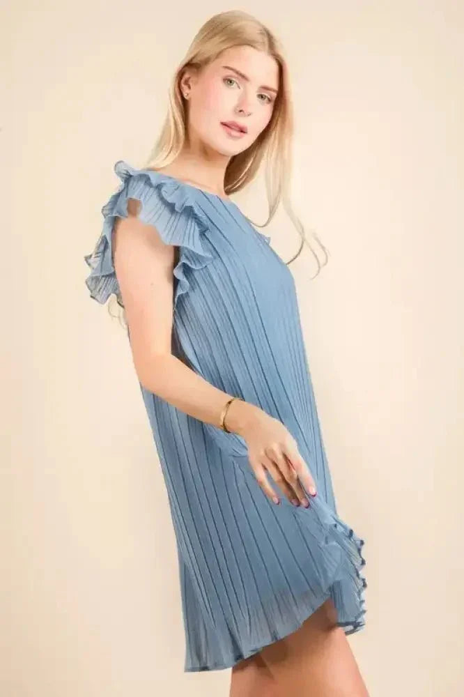 VERY J Plus Size Ruffle Sleeve Pleated Woven Mini Dress - Update AvenueEffortless Elegance: DressesTrendsi1001000846815361001000846815368452ad35138c4f2f9dd5cc00b520ada1 - Max - OriginDenim