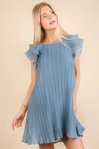 VERY J Plus Size Ruffle Sleeve Pleated Woven Mini Dress - Update AvenueEffortless Elegance: DressesTrendsi100100084681536100100084681536d53f21f33d25436285da7e876bc31396 - Max - OriginDenim