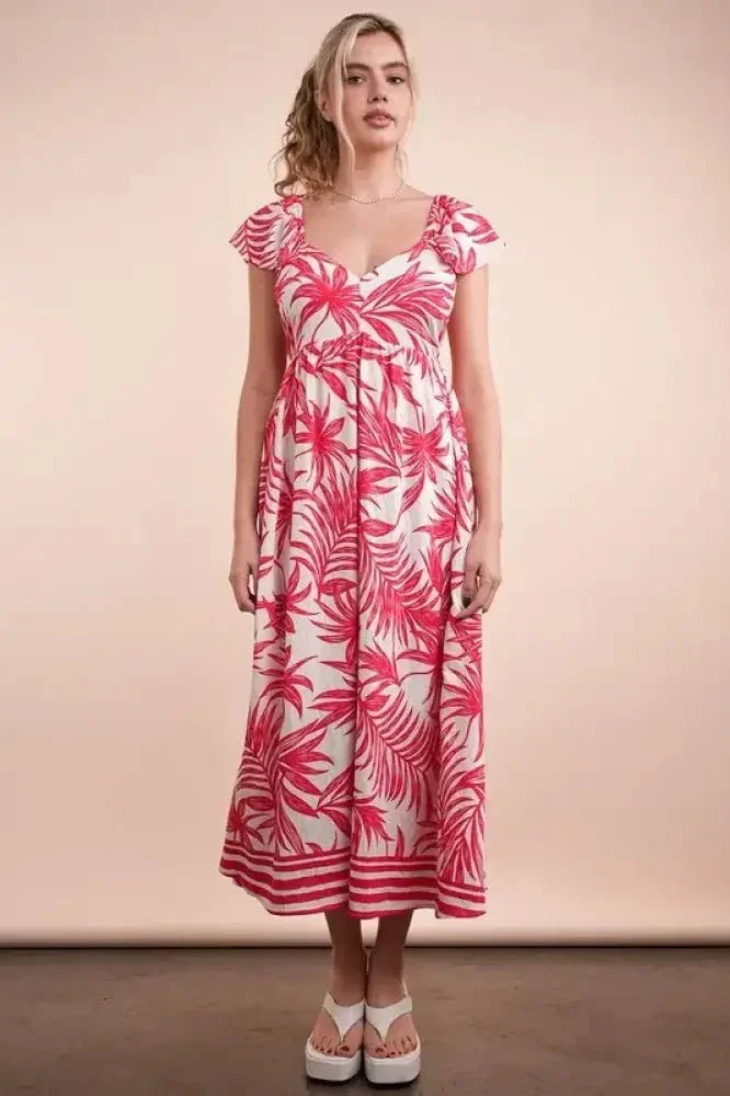 VERY J Tropical Printed Midi Summer Boho Dress - Update AvenueEffortless Elegance: DressesTrendsi100100038171033100100038171033e8f85f356f0343269b397d30c33675f2 - Max - OriginTomato Mix