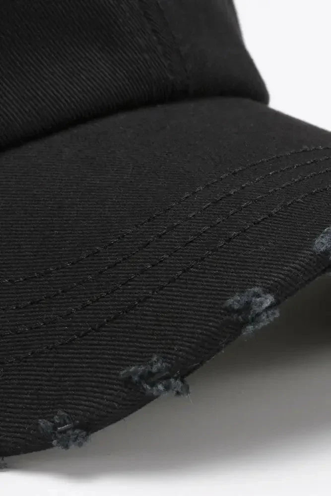 VIBRA Graphic Distressed Adjustable Baseball Cap - Update AvenueTrendsi101300645193751101300645193751VIBRA Graphic Distressed Adjustable Baseball CapBlack