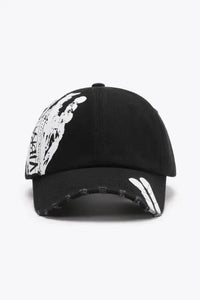 VIBRA Graphic Distressed Adjustable Baseball Cap - Update AvenueTrendsi101300645193751101300645193751VIBRA Graphic Distressed Adjustable Baseball CapBlack