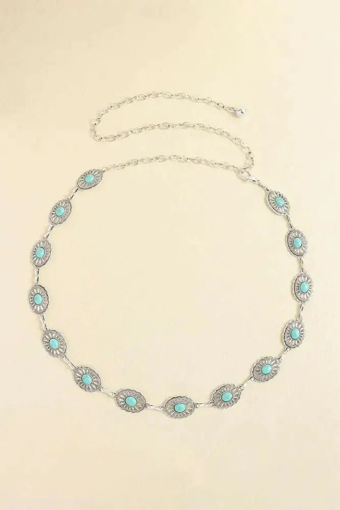 Vintage Turquoise Alloy Belt - Update AvenueTrendsi101300381700271101300381700271Vintage Turquoise Alloy BeltStyle G