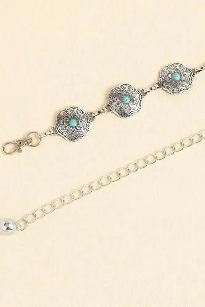 Vintage Turquoise Alloy Belt - Update AvenueTrendsi101300381704205101300381704205Vintage Turquoise Alloy BeltStyle B