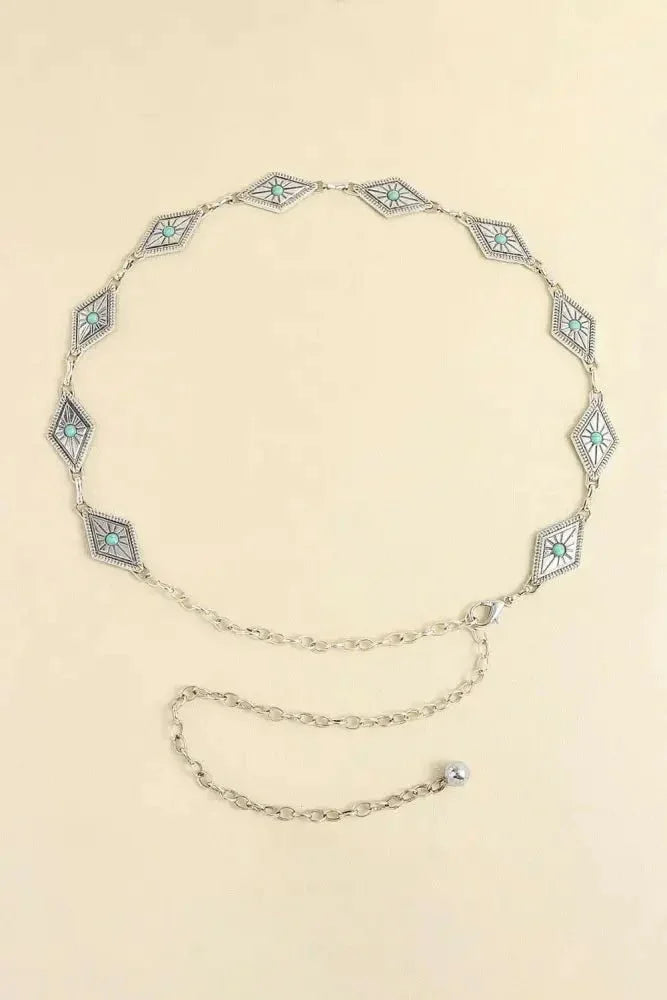Vintage Turquoise Alloy Belt - Update AvenueTrendsi101300381708559101300381708559Vintage Turquoise Alloy BeltStyle E