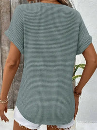 Waffle Knit V - Neck Casual T-Shirt - Update AvenueT-ShirtsTrendsi100100072698727100100072698727edf0491d50cf4e2b8f42a74d1e9b383f - Max - OriginAir Force Blue