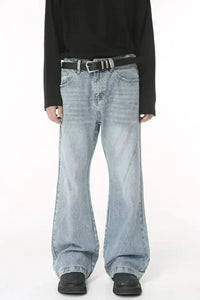 Washed Bootcut Men's Jeans with Pockets - Update AvenueTrendsi100400678465133100400678465133Washed Bootcut Men's Jeans with PocketsMedium