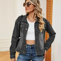 Washed Denim Jacket - Update AvenueTrendsi100100014835988100100014835988fdb9541e52d34360ae3eeb52c6940009 - MaxDark