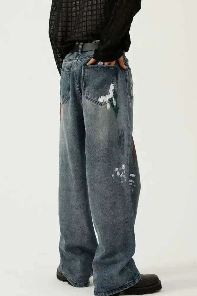 Washed Distressed Wide - Leg Jeans - Update AvenueTrendsi100400537168523100400537168523Washed Distressed Wide - Leg JeansMedium