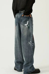 Washed Distressed Wide - Leg Jeans - Update AvenueTrendsi100400537168523100400537168523Washed Distressed Wide - Leg JeansMedium