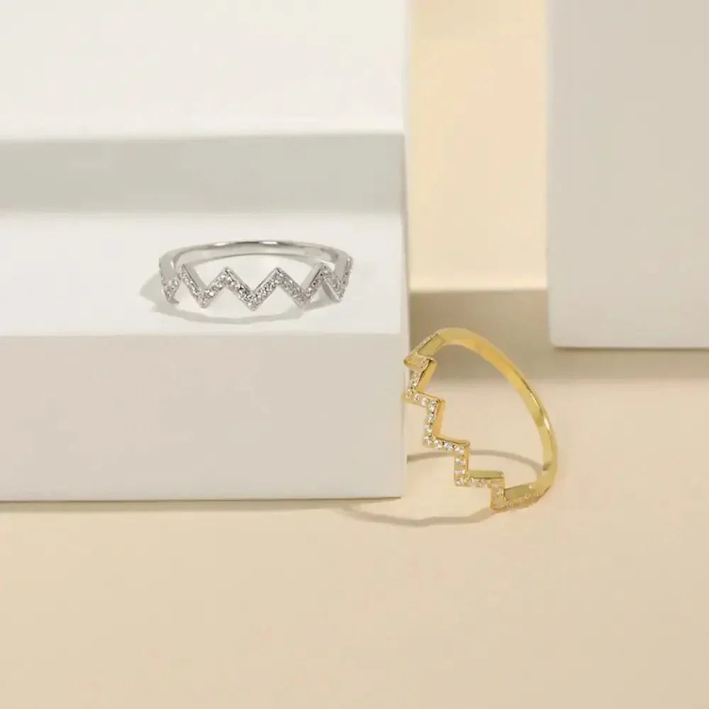 Wave Shape 925 Sterling Silver Ring - Update AvenueRingTrendsi100500433631063100500433631063Wave Shape 925 Sterling Silver RingSilver