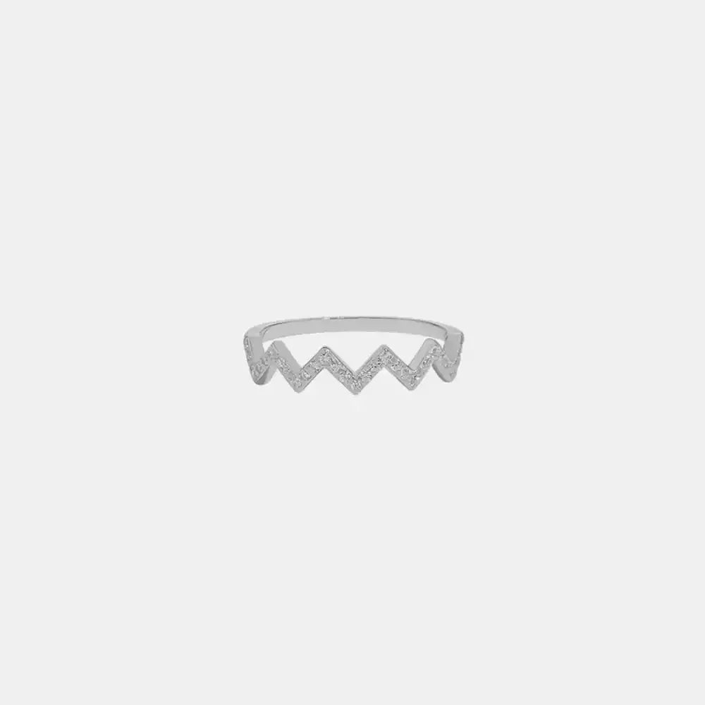 Wave Shape 925 Sterling Silver Ring - Update AvenueRingTrendsi100500433631063100500433631063Wave Shape 925 Sterling Silver RingSilver