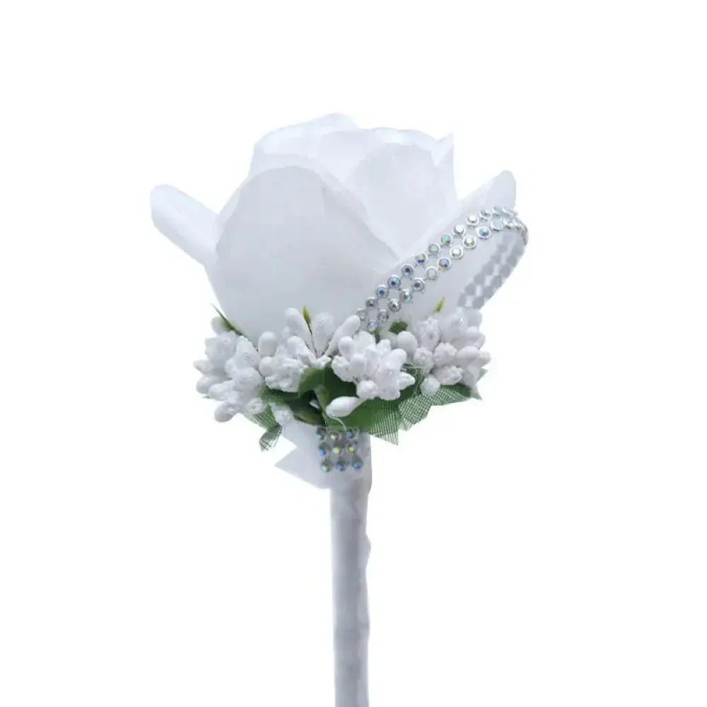 Wedding simulation flower corsage 682 silk flower brooch men and women brooch long needle wedding bride corsage net price - Update AvenueUpdate Avenues211643237330006Wedding simulation flower corsage 682 silk flower brooch men and women brooch long needle wedding bride corsage net price - Update AvenuesG1 - 1 rose corsage white