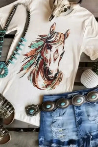 Western Aztec Horse Graphic Tee - Update AvenueT-ShirtsTrendsi100100605853852100100605853852f6bc8f38 - 0714 - 484c - 8cf4 - 5553f83a0ce7 - Max - OriginWhite