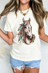 Western Aztec Horse Graphic Tee - Update AvenueT-ShirtsTrendsi10010060585385210010060585385276afeed3 - 673b - 43b9 - b617 - f9e8792323ed - Max - OriginWhite