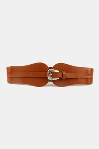 Wide Elastic Belt with Alloy Buckle - Update AvenueTrendsi101300627515103101300627515103Wide Elastic Belt with Alloy BuckleCaramel