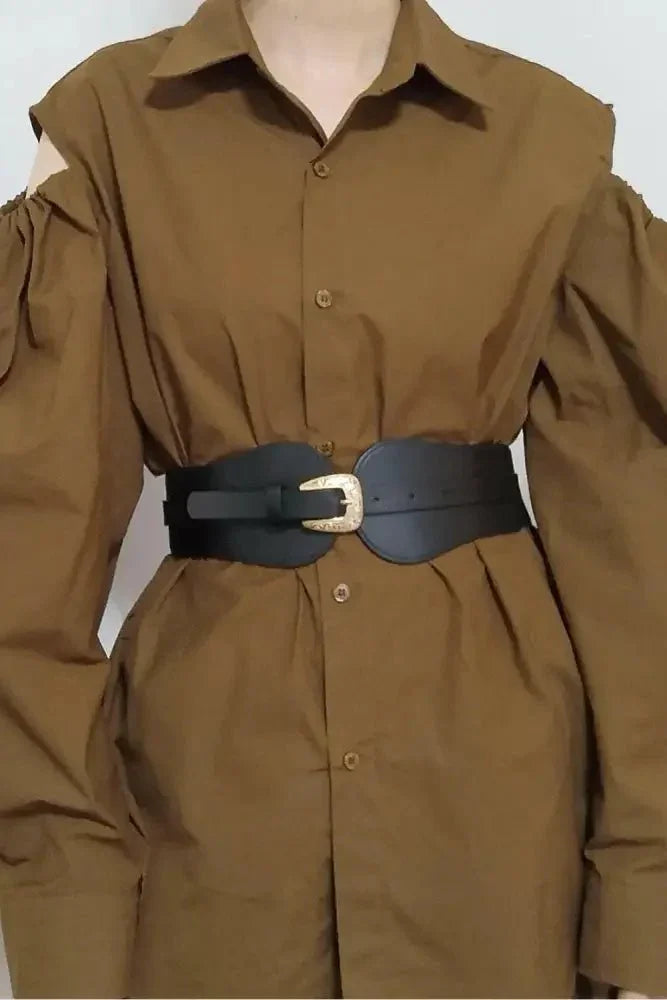 Wide Elastic Belt with Alloy Buckle - Update AvenueTrendsi101300627516336101300627516336Wide Elastic Belt with Alloy BuckleBlack