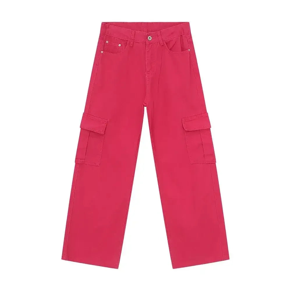 Wide Leg Cargo Jeans