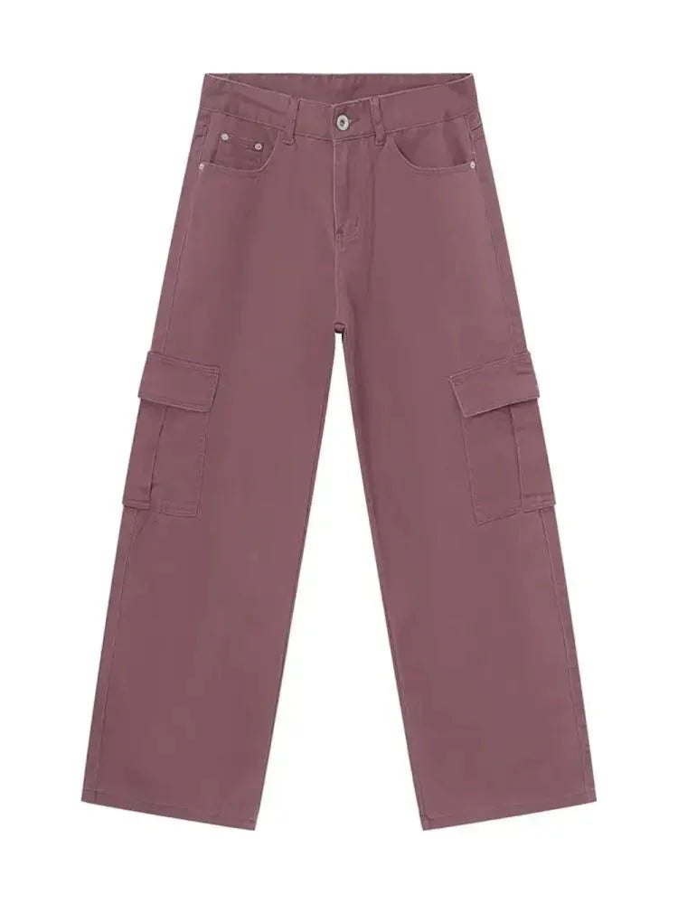 Wide Leg Cargo Jeans - Update AvenueTrendsi100400816165448100400816165448Wide Leg Cargo JeansCoffee Brown