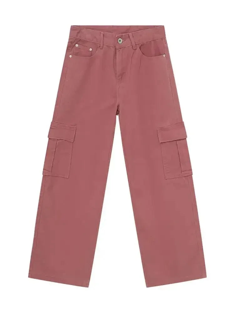 Wide Leg Cargo Jeans - Update AvenueTrendsi100400816165448100400816165448Wide Leg Cargo JeansCoffee Brown