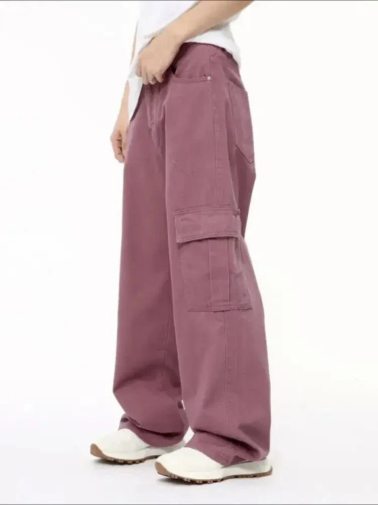 Wide Leg Cargo Jeans - Update AvenueTrendsi100400816165448100400816165448Wide Leg Cargo JeansCoffee Brown