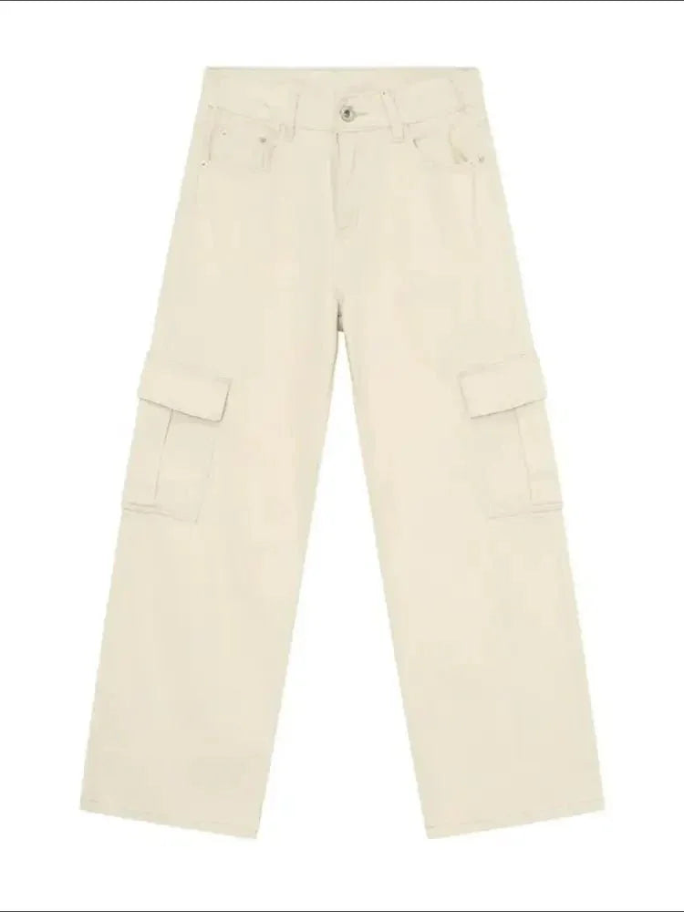 Wide Leg Cargo Jeans - Update AvenueTrendsi100400816165448100400816165448Wide Leg Cargo JeansCoffee Brown