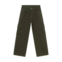 Wide Leg Cargo Jeans - Update AvenueTrendsi100400816167708100400816167708Wide Leg Cargo JeansArmy Green