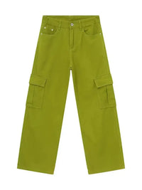 Wide Leg Cargo Jeans - Update AvenueTrendsi100400816169230100400816169230Wide Leg Cargo JeansMatcha Green