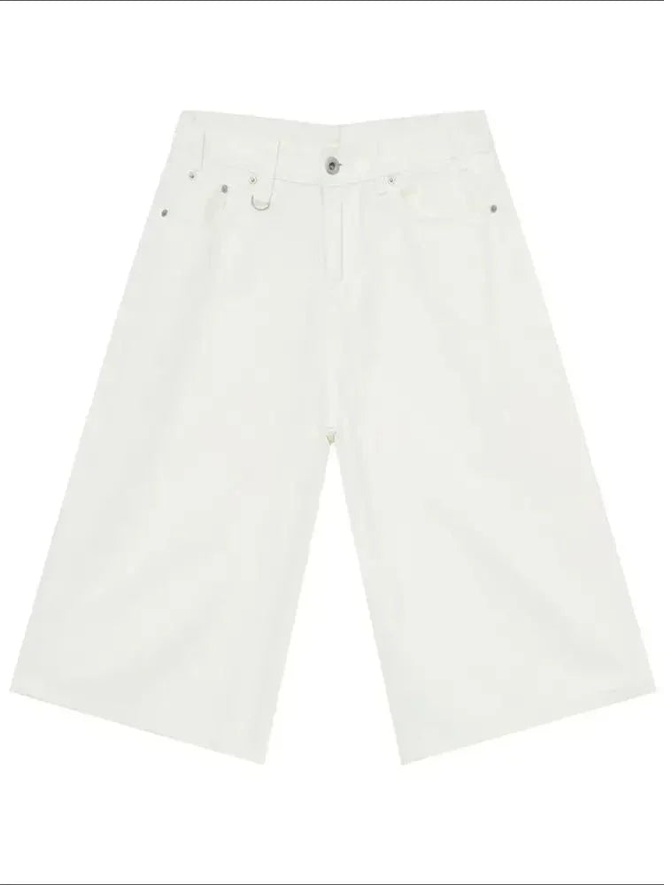Wide Leg Cropped Jeans - Update AvenueTrendsi100400878700872100400878700872Wide Leg Cropped JeansIvory
