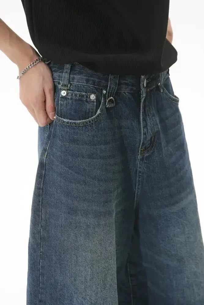 Wide Leg Cropped Jeans - Update AvenueTrendsi100400878702723100400878702723Wide Leg Cropped JeansPeacock Blue