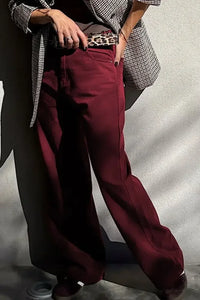 Wide Leg High Waist Fashion Jeans